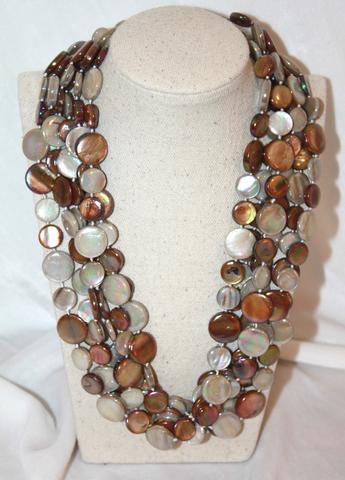 Sea Lily 5 Strand Mother of Pearl 