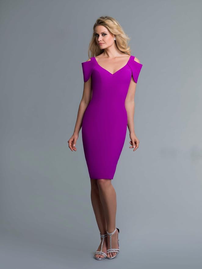cold shoulder cocktail dress