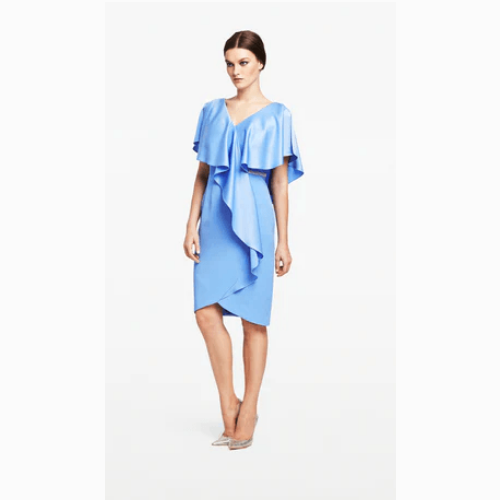 Daymor V-Neck Ruffle Cocktail Dress at Helen Ainson in Darien CT 06820