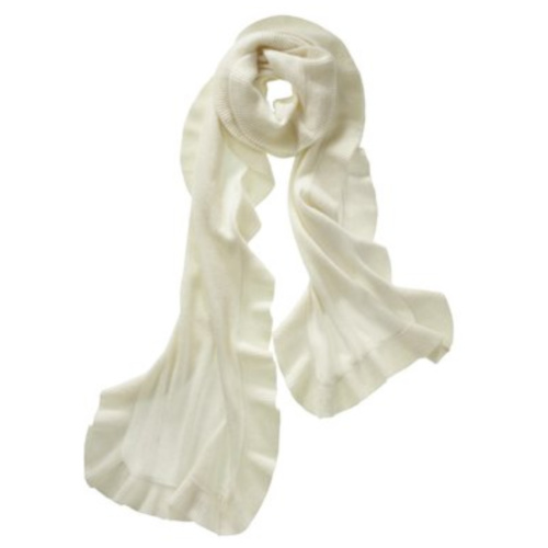 cashmere ruffle wrap