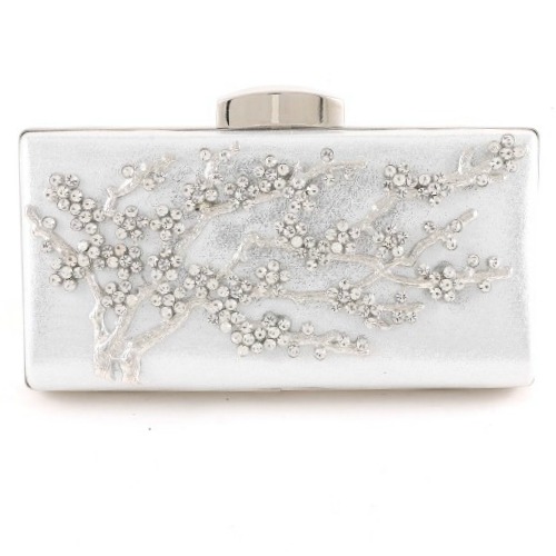 silver evening bag
