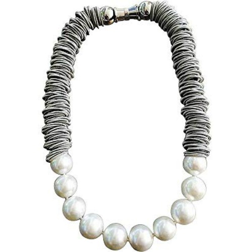 Freshwater Pearl Piano Wire Bracelet 002-790-09372 Dunkirk, Dickinson  Jewelers