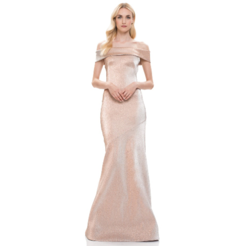 theia off the shoulder dress