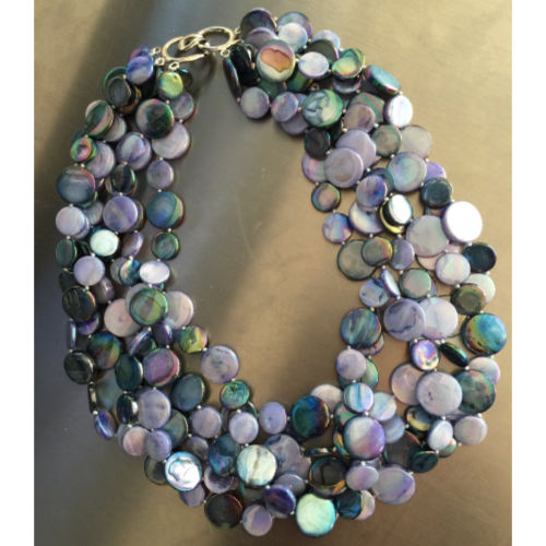 Sea Lily 5 Strand Mother of Pearl 