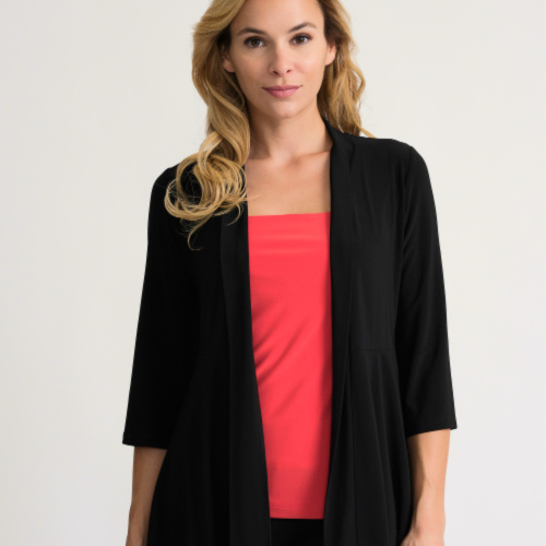 Joseph Ribkoff Long Line Cover up. Silky knit with a 4 way stretch