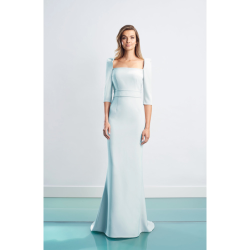 Daymor Square Neck Evening Gown