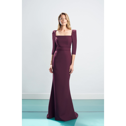 Daymor Square Neck Evening Gown