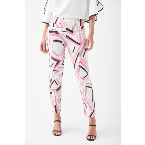 Joseph Ribkoff Pink Pattern Pants 221326