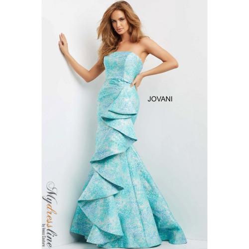 Jovani Ruffle Gown 08093 Mother of the bride gown