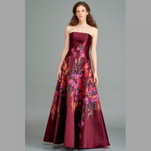 Structured Floral Jacquard Gown – John Paul Ataker