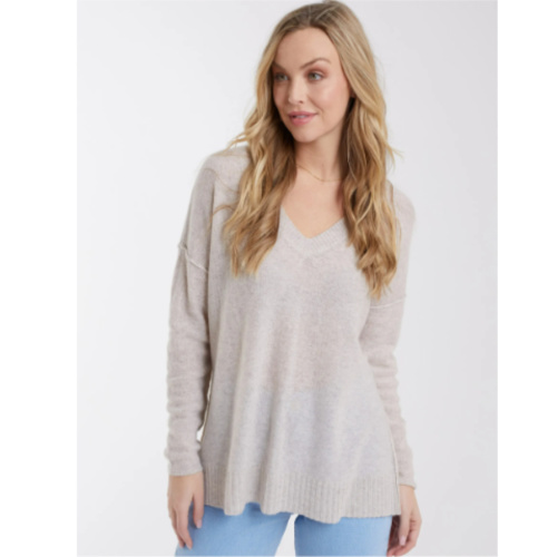 Cashmere Remi Oversized V Neck L2084 at Helen Ainson in Darien CT 06820