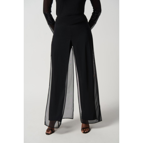 Joseph Ribkoff Silky Knit Wide Leg Pull On Pants