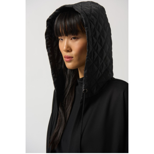 Joseph Ribkoff Quilted Hooded Jacket at Helen Ainson in Darien CT 06820