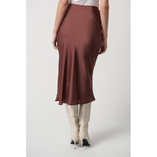 Joseph Ribkoff Satin Flared Skirt With Chiffon Lining at Helen Ainson in Darien CT 06820