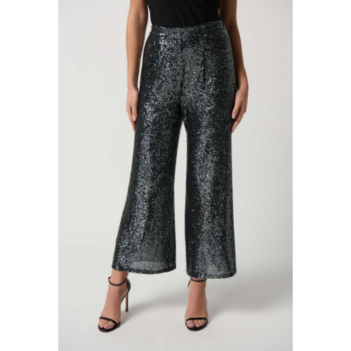 Joseph Ribkoff Sequin Pull-On Culotte Pants at Helen Ainson in Darien CT 06820