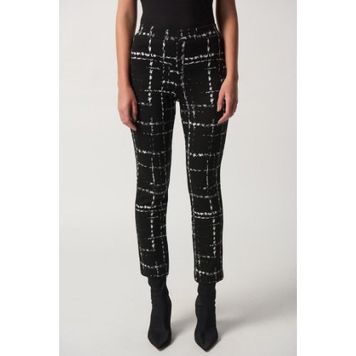 Joseph Ribkoff Plaid Slim-Fit Pants at Helen Ainson in Darien CT 06820