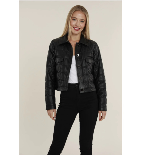 Dolce Cabo Vegan Leather Quilted Jacket at Helen Ainson in Darien CT 06820