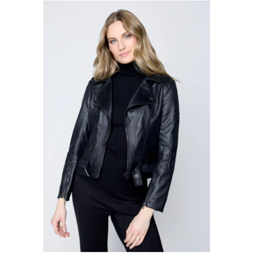 Carre Noir faux leather jacket at Helen Ainson in Darien CT 06820