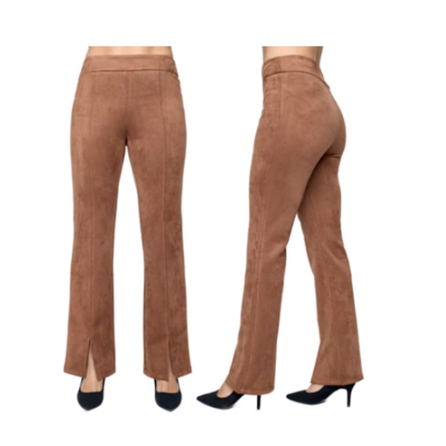 Carre Noir faux suede split hem pants at Helen Ainson in Darien CT 06820