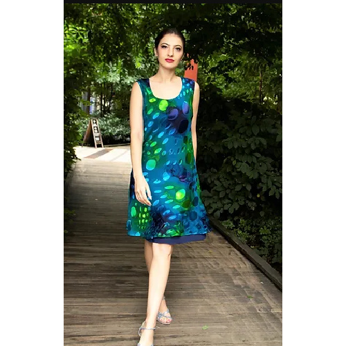 Ammpoure Silk Pattern Dress 1201GM at Helen Ainson in Darien CT 06820