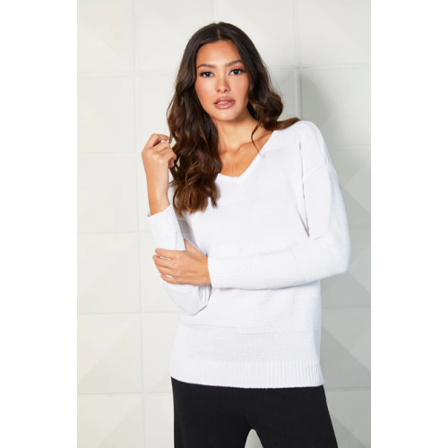 French Kyss Long Sleeve V-Neck Top at Helen Ainson in Darien CT 06820