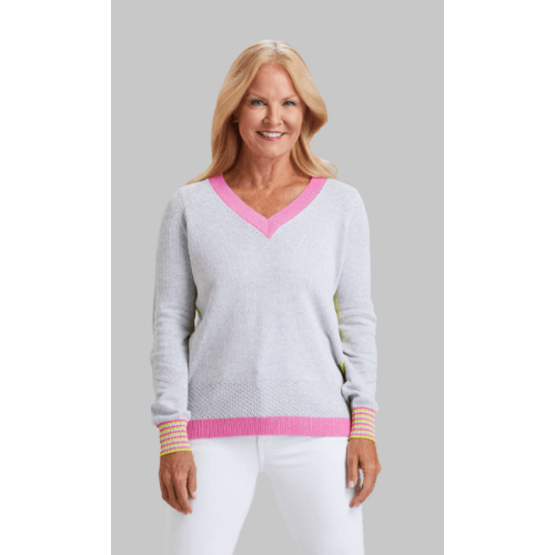PEACE OF CLOTH V-NECK SWEATER at Helen Ainson