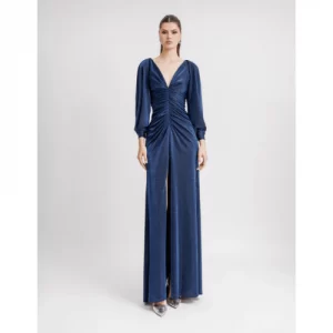 Gemy Maalouf Long Sleeve Gathered Gown Helen Ainson