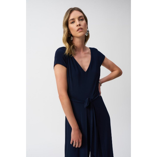 Joseph Ribkoff Silky Knit Wide-Leg Jumpsuit at Helen Ainson