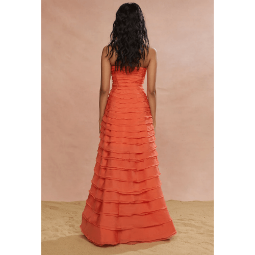 Amur Pepper Layered Gown at Helen Ainson