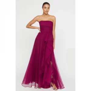 THEIA Teresa Strapless Draped Gown - Helen Ainson