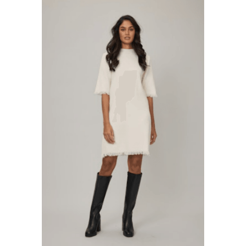 Pistache Fringe Knit Dress at Helen Ainson
