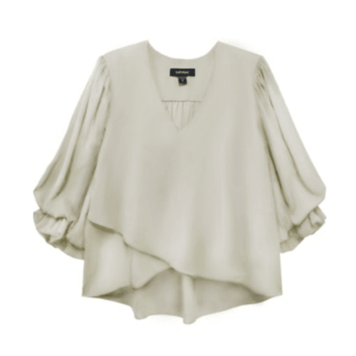 Karen Kane Layered Sleeve Asymmetric Top at Helen Ainson