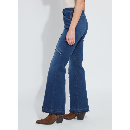 Lysse felicity fringe wide leg denim trouser at Helen Ainson