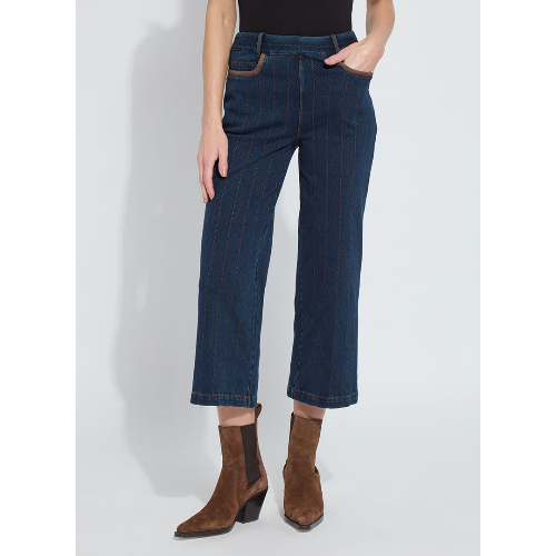 Lysse landon embroidered wide leg denim at Helen Ainson