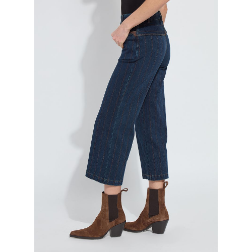 Lysse landon embroidered wide leg denim at Helen Ainson