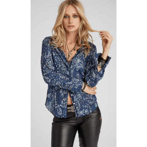 CINO CHELSEA PAISLEY BUTTON DOWN SHIRT AT HELEN AINSON