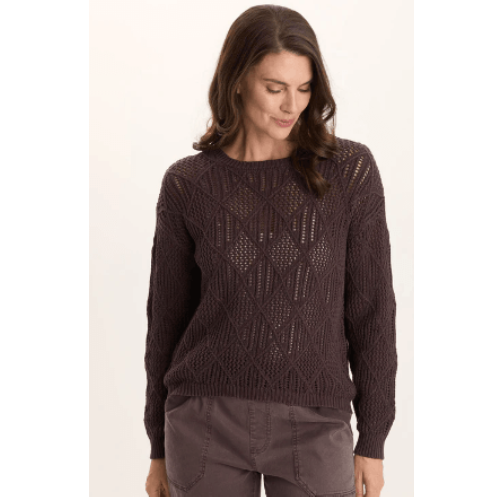XCVI Rothwell Cotton Knit Relaxed-Fit Sweater Top at Helen Ainson