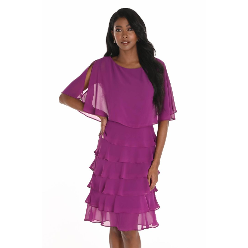 Frank Lyman Tiered Chiffon Dress at Helen Ainson