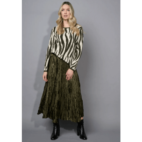 Picadilly Crinkled Long Skirt at Helen Ainson