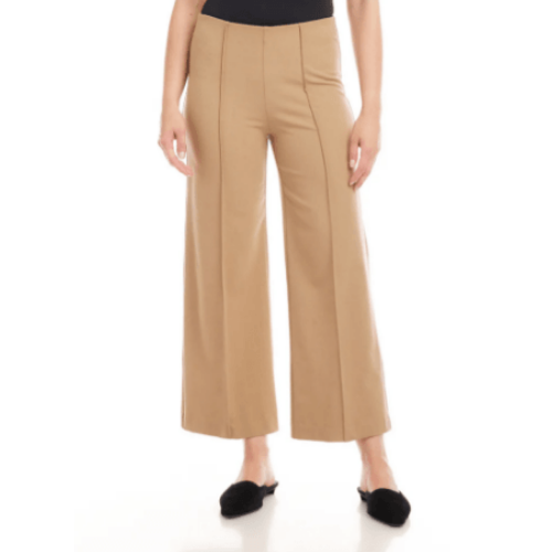 Karen Kane Cropped Pintuck Wide-Leg Pants at Helen Ainson
