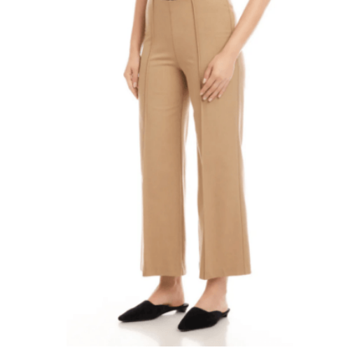 Karen Kane Cropped Pintuck Wide-Leg Pants at Helen Ainson
