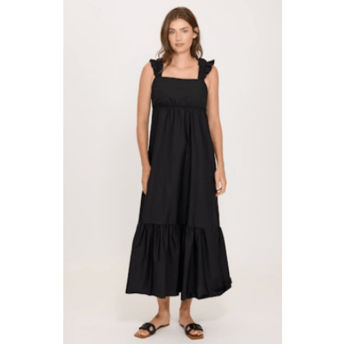 Pistache Poplin Cotton Maxi Dress at Helen Ainson