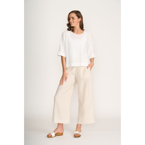 FOIL FO8300 Linen Wide Leg Pant at Helen Ainson