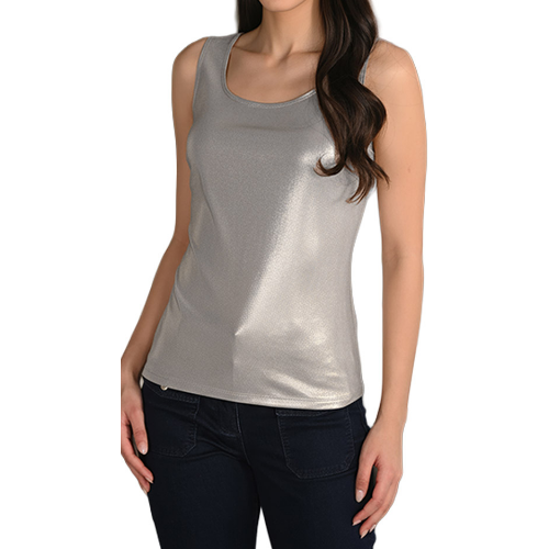 Frank Lyman Metallic Knit Tank at Helen Ainson
