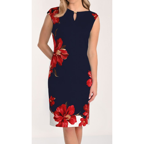 Frank Lyman Floral Print Knit Sheath Dress at Helen Ainson