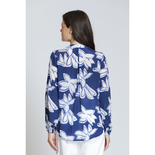 APNY Floral Crossover Top with Tassel Tie at Helen Ainson