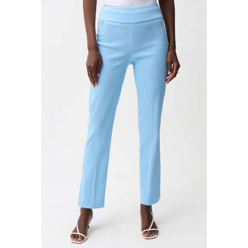Joseph Ribkoff Jacquard Straight Pull-On Pants at Helen Ainson
