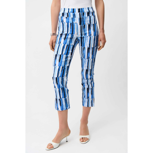 Joseph Ribkoff Millennium Abstract Print Crop Pull-On Pants at Helen Ainson