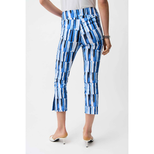 Joseph Ribkoff Millennium Abstract Print Crop Pull-On Pants at Helen Ainson