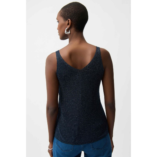 Joseph Ribkoff Metallic Knitted Camisole with Rhinestones at Helen Ainson